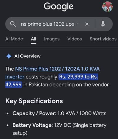 NS UPS Inverter