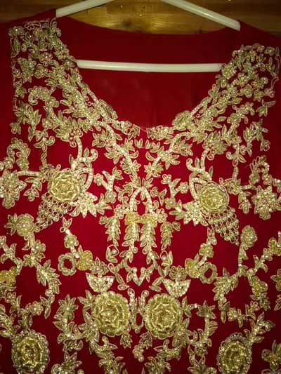 3 pcs Bridal dress pink heavy work