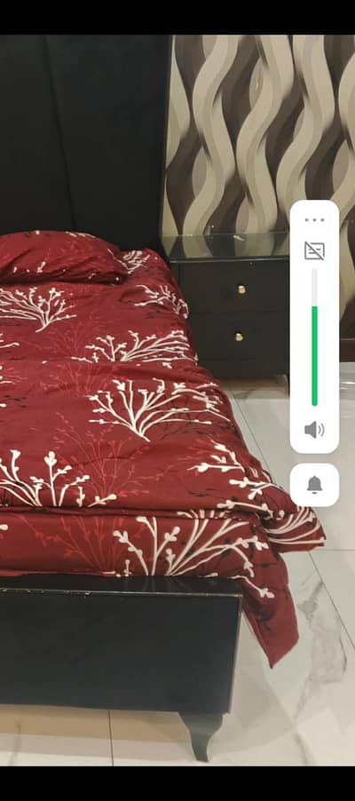 bed set and side tables