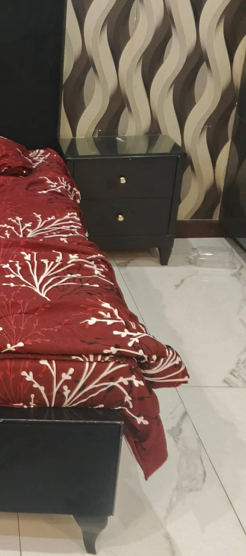 bed set and side tables 1