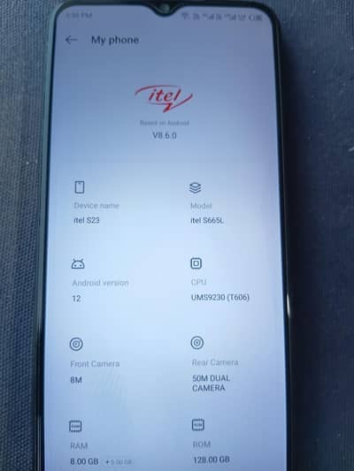 itel s23 8gb 128gb no open no repar  whatsapp  03001535625