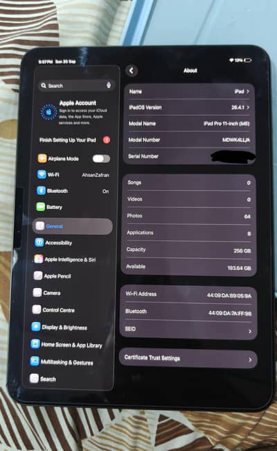 ipad pro M5 11 inches Wifi