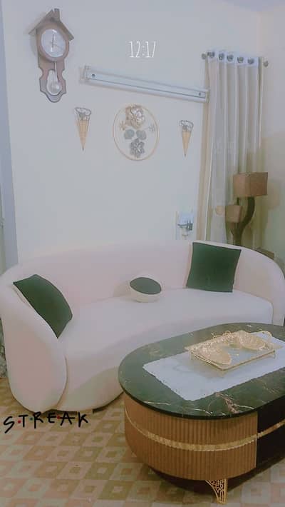 Modern White Curved Sofa Set | Stylish Lounge Sofa | Beautiful Design