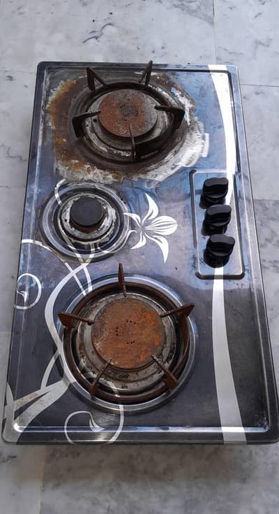 Automatic 3 burner stove