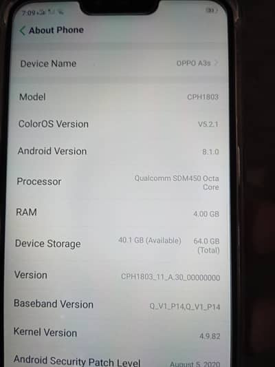 oppo a3s