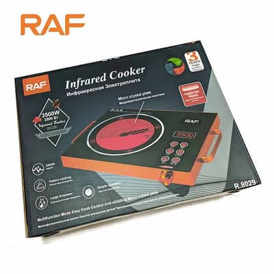 RAF R-8029 3500W Infrared Electric Cooker – Micro Crystal Plate, Digi
