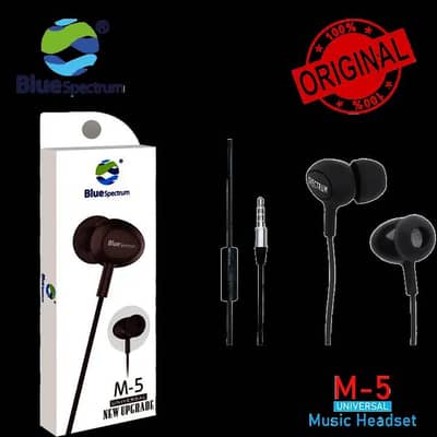 Blue spectrum M5 black handsfree