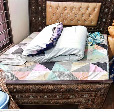Beautiful Solid Wood Double Bed