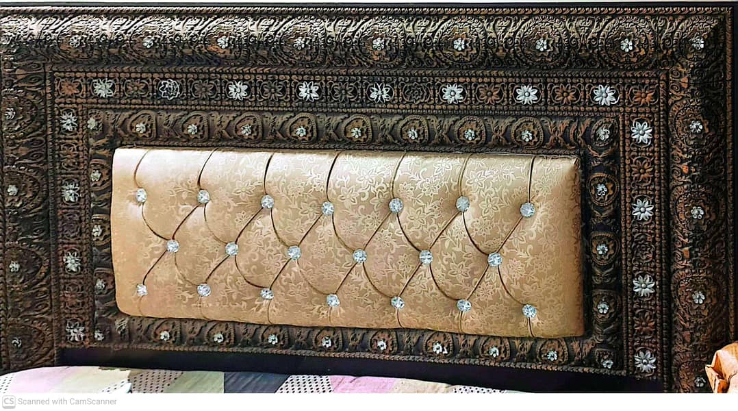 Beautiful Solid Wood Double Bed 3