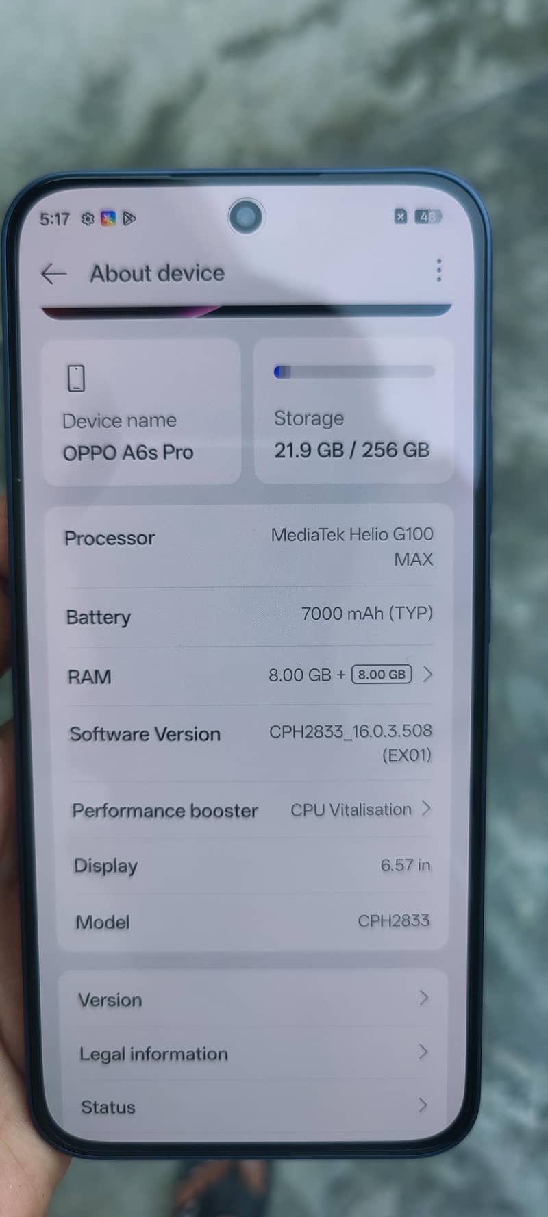 OPPO A6s pro 6