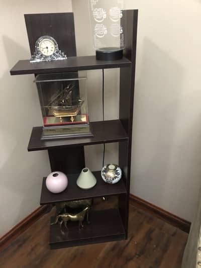 Wooden book/decoration shelves