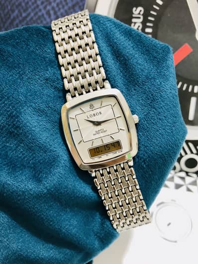 LOBOR SWISS MADE-SCREEN FUNCTION-ORIGINAL-NEW WATCH-SEIKO CITIZEN-CASI