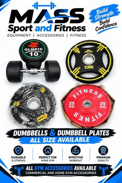 Dumbbell / Weight plates / Kettle Bell / Rods / Home gym /dumbbells