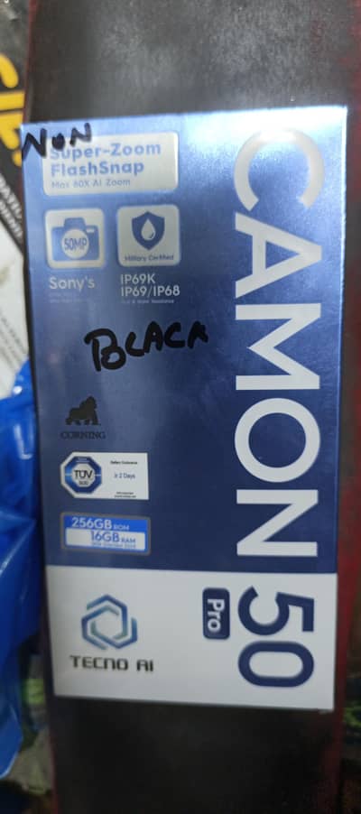 Tecno cammon 50 pro non active box pack