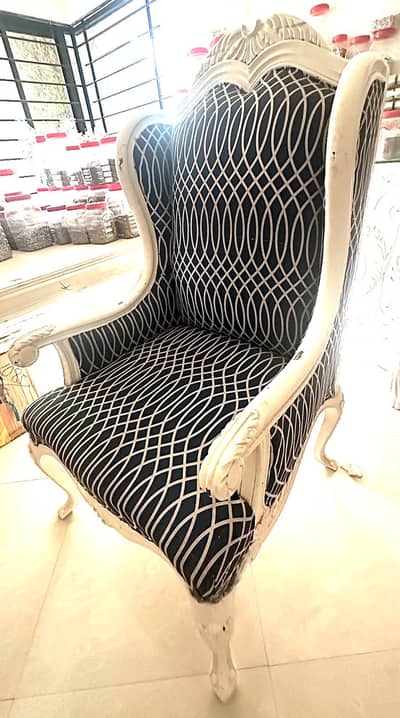 IMPORTED VERSACE GRANDMASTER CHAIRS AND RALPH LAUREN 3 SEATER SOFA FOR