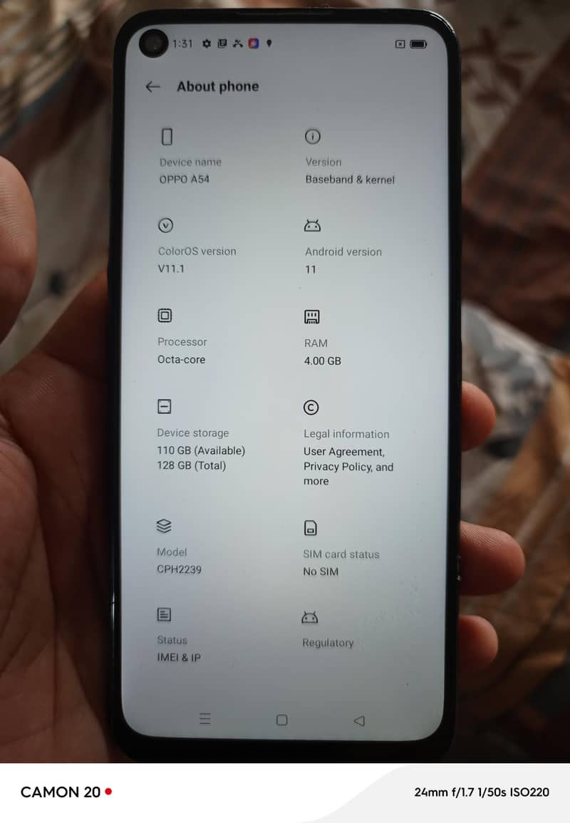 oppo A54 0