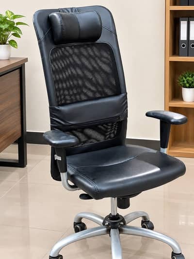 Premium Black Office Chair | Ergonomic Executive Chair |