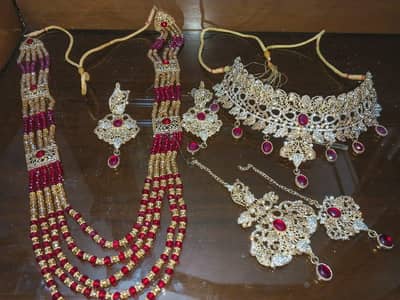 barat suit with jewellery