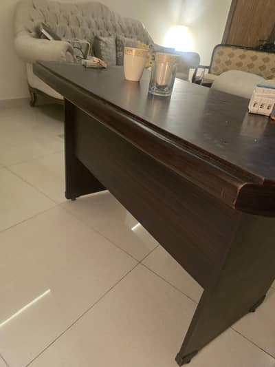 1 table and 2 chairs steel leather