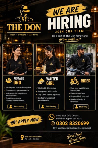 waiter and gro female