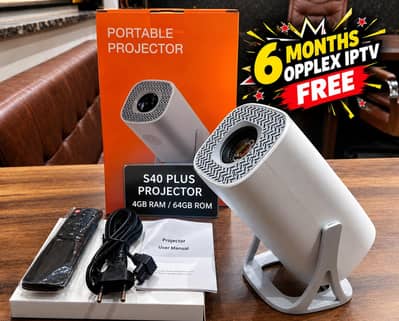 Android Projector  S40 Plus , P30 Plus , A10 Plus 4/64 GB Smart 4k HD