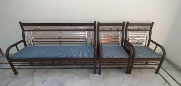 iron steel sofa 5 seater