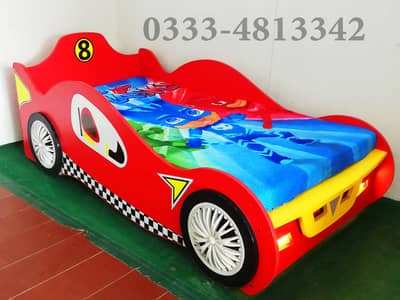 KIDS CAR BED | KIDS BEDS | BABY SINGLE BED | CHILDREN BEDS BY FURNIS