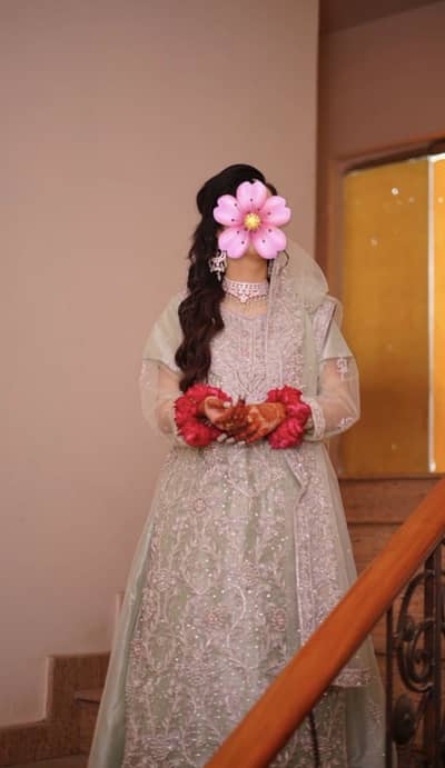 Bridal Maxi Sea Green (Only one time used)