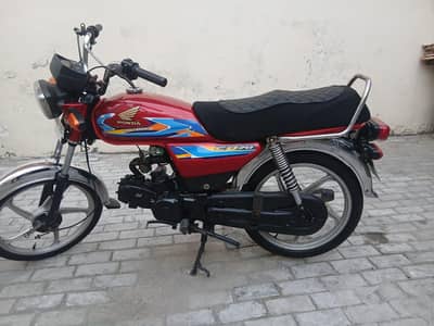 Honda CD 70 self-start with LED headlights 10/10 condition