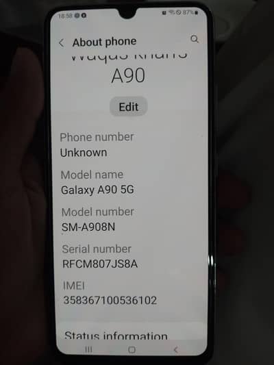 Samsung Mobile A90 5G