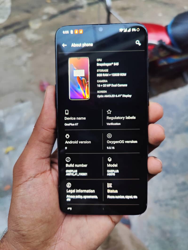 One Plus 6T 7