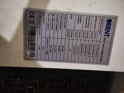 ORIENT AC SPLIT AIR CONDITIONER 1.5 TON