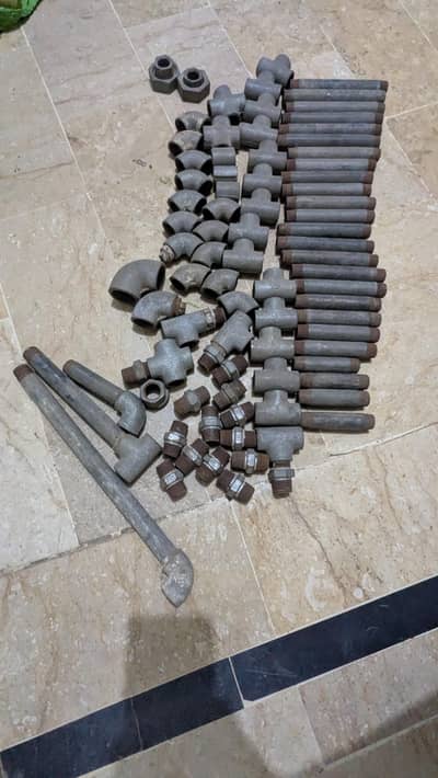 Heavy Duty MS Pipe Fittings - Tees, Elbows, Nipples & Connectors