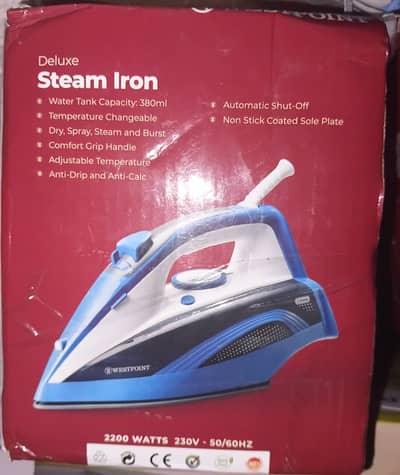 New Steam Iron Westpoint