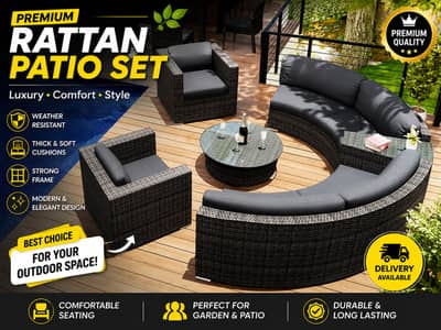 Premium Outdoor Sofa Set | Stylish & Elegant Patio Furniture