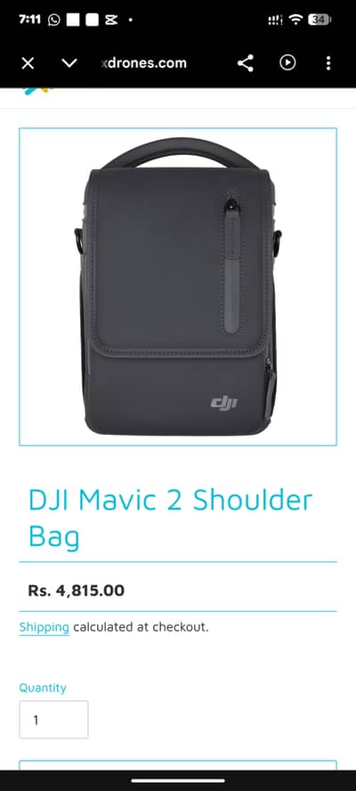 DJI mavic 2 shoulder baig