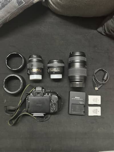 Nikon D5300 + 3 Lenses Complete Camera Package