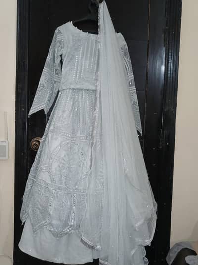 Threads & Motifs Ice Blue Luxury Formal Dress – Worn Once