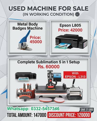 Sublimation 5-in1 setup for sale