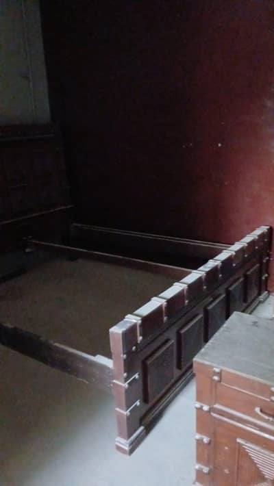 King Size Bed with Side Tables for sale