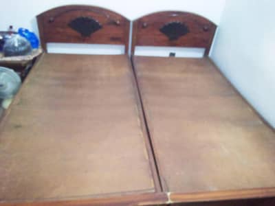 2 pairs single bad with mattress
