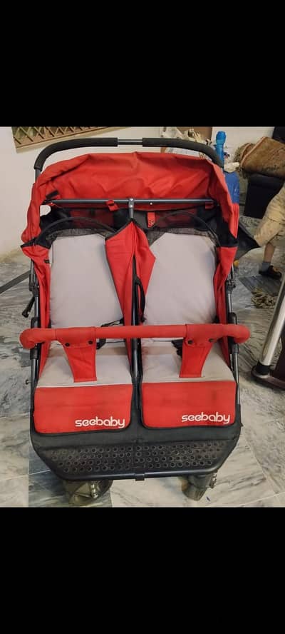 baby pram (double)