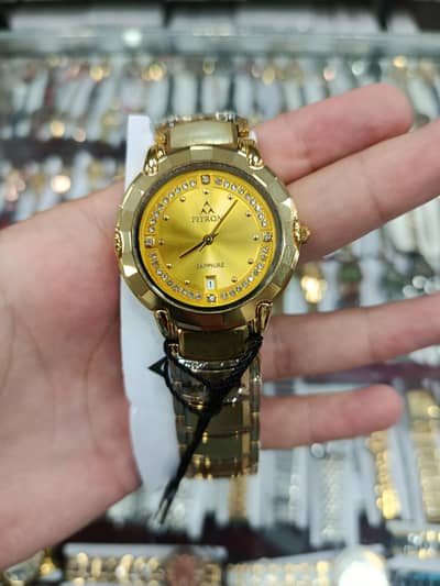 FITRON Sapphire Gold Luxury Watch