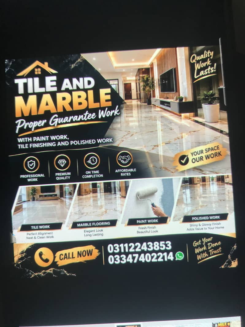 Tile,fixer marble polish master 1