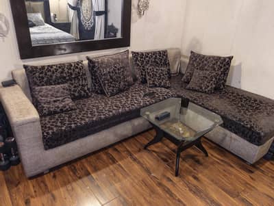 L shaped sofa