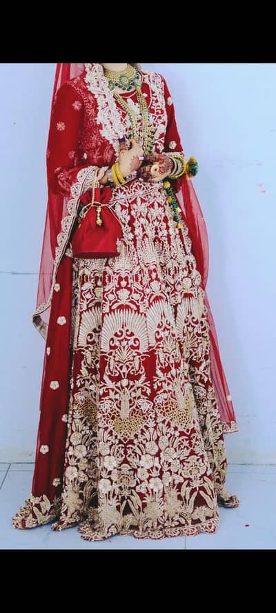Red bridal lehanga