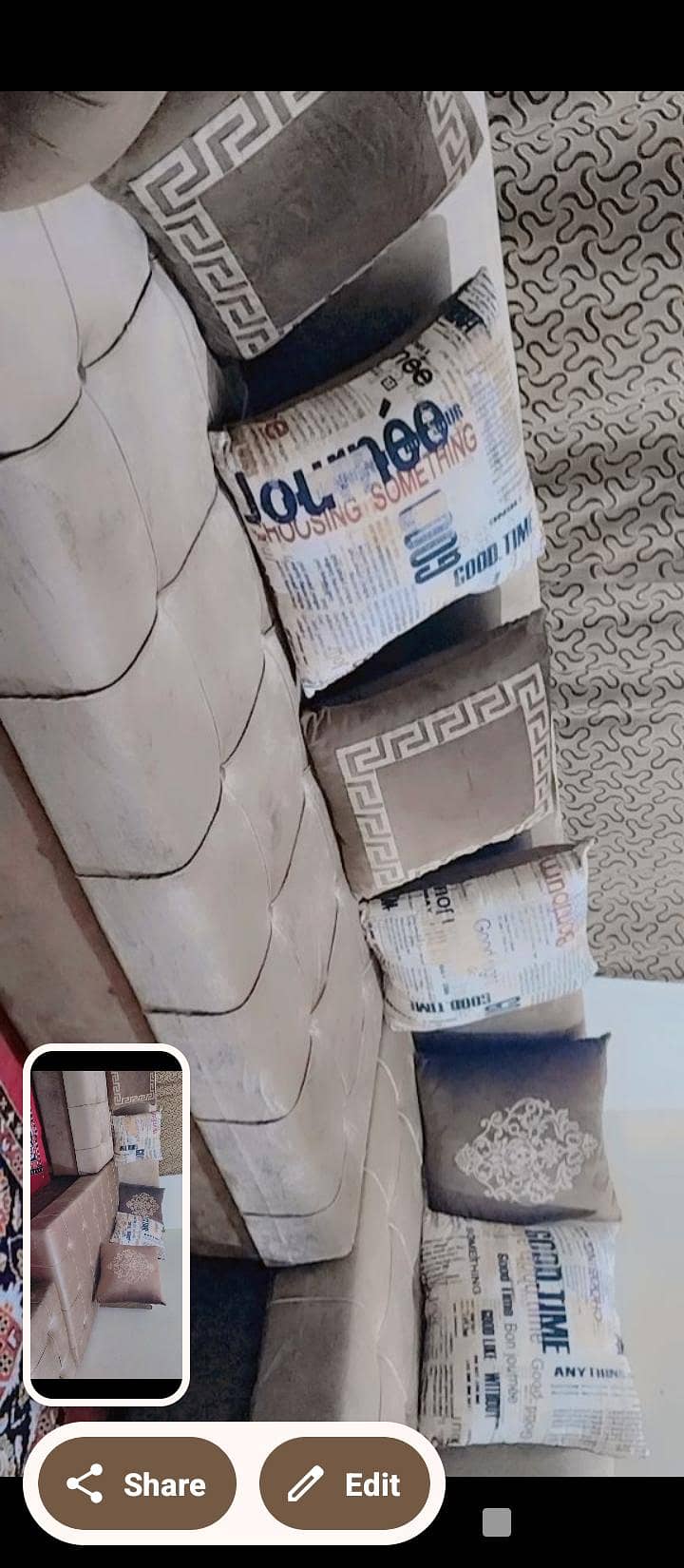 L shape sofa, almost new 3