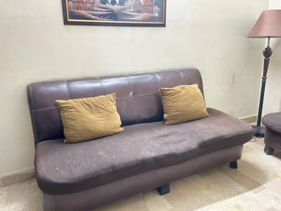 5 seater leather sofa