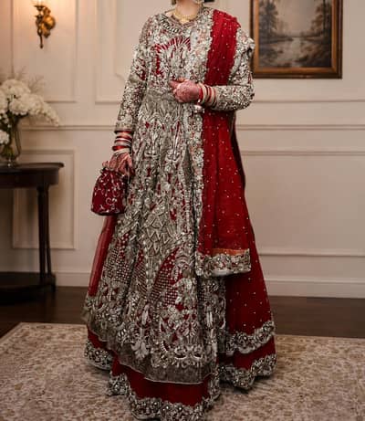 Bridal wear Maxi with Lehnga