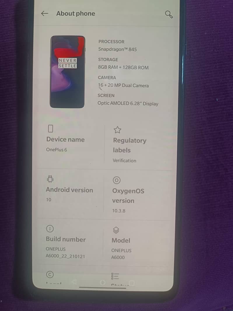 One Plus 6 0